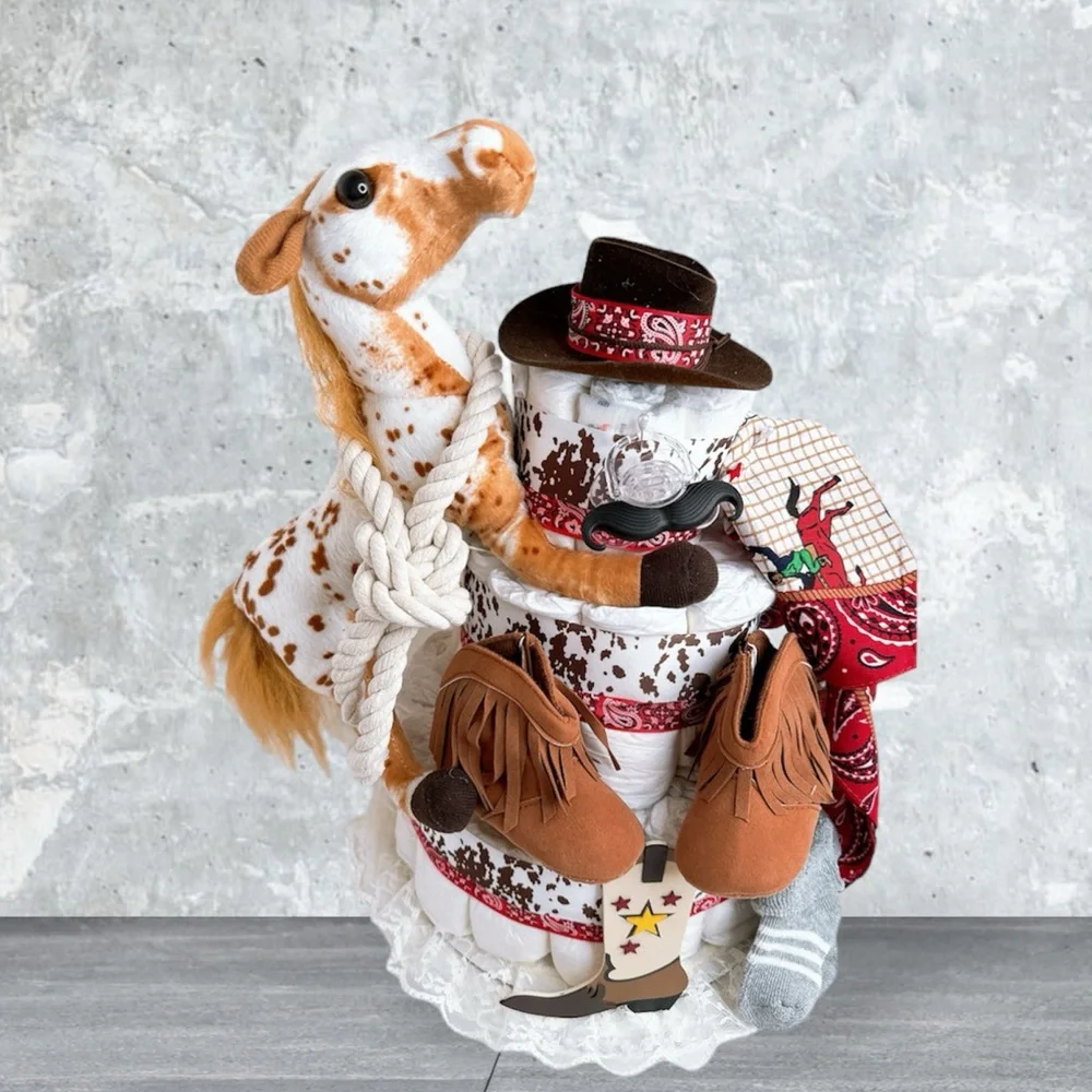 Wild West Cowboy Diaper Cake